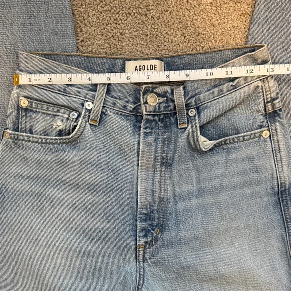 AGOLDE Light Wash STRAIGHT Denim Jeans - Picture 4 of 7